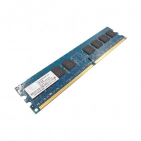 Barrette Mémoire 1Go RAM DDR2 Nanya NT1GT64U8HA0BY-37B DIMM PC2-4200U 2Rx8