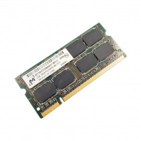 Barrette Mémoire 2Go RAM DDR2 Micron MT16HTF25664HY-800J1 SO-DIMM PC2-6400S