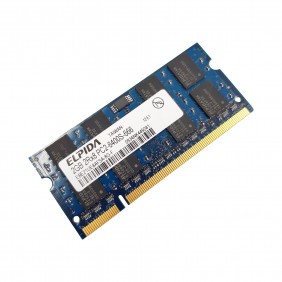 Barrette Mémoire 2Go RAM DDR2 Elpida EBE21UE8AFSA-8G-F SO-DIMM PC2-6400S