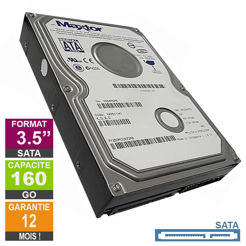 Hard Drive 160GB SATA 3.5 Maxtor DiamondMax 10 6V200E0 7200rpm 8MB Hard Drive 160GB SATA 3.5 Maxtor...