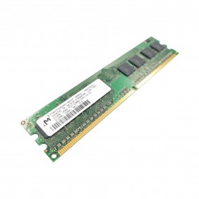 Barrette Mémoire 512Mo RAM DDR2 Micron MT8HTF6464AY-667D7 DIMM PC2-5300U