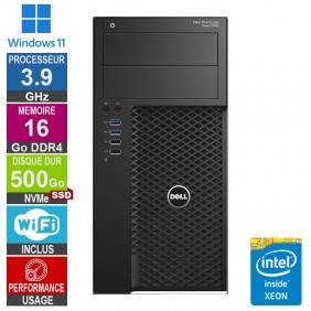 Dell Precision 3620 Xeon E3-1245v5 3.90GHz 16Go/500Go SSD/Quadro M2000