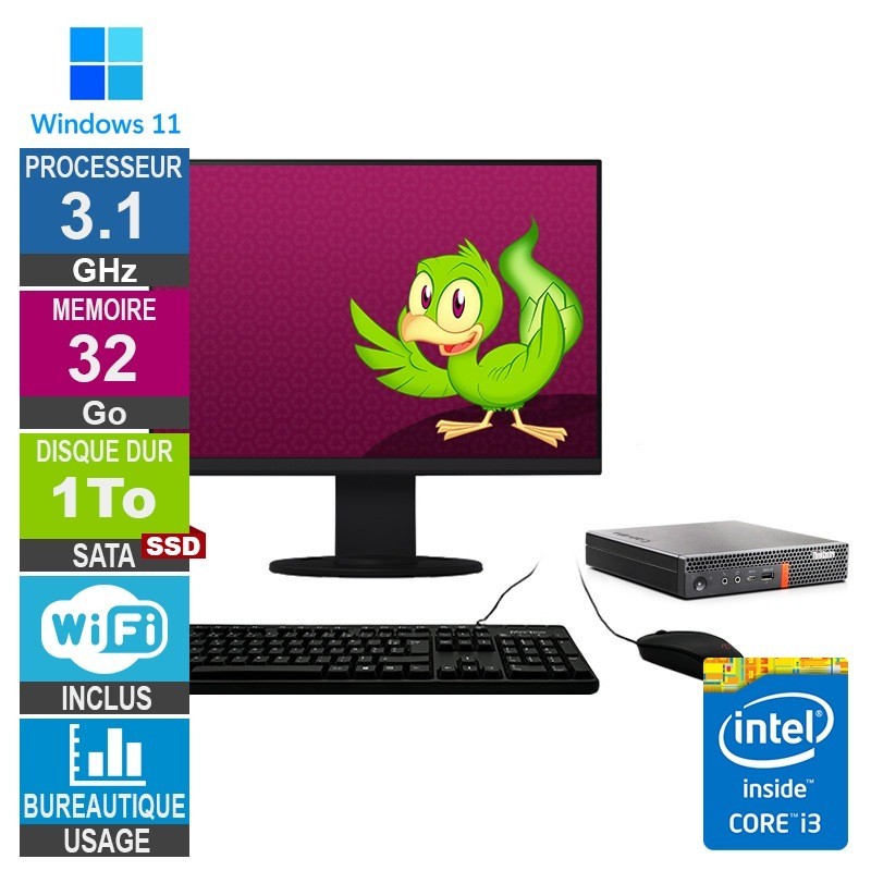 Lenovo M920q i3-8100T 3.10GHz 