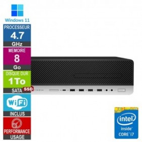 HP 800 G5 SFF i7-9700 4.70GHz 8Go/1To SSD Wifi W11