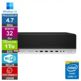 HP 800 G5 SFF i7-9700 4.70GHz 32Go/1To SSD Wifi W11