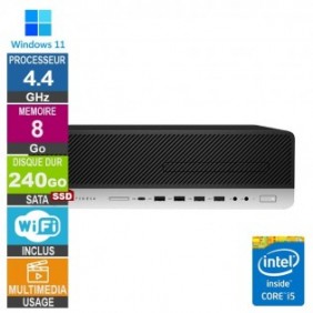 HP 800 G5 SFF i5-9500 4.40GHz 8Go/240Go SSD Wifi W11