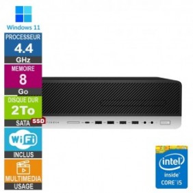 HP 800 G5 SFF i5-9500 4.40GHz 8Go/2To SSD Wifi W11