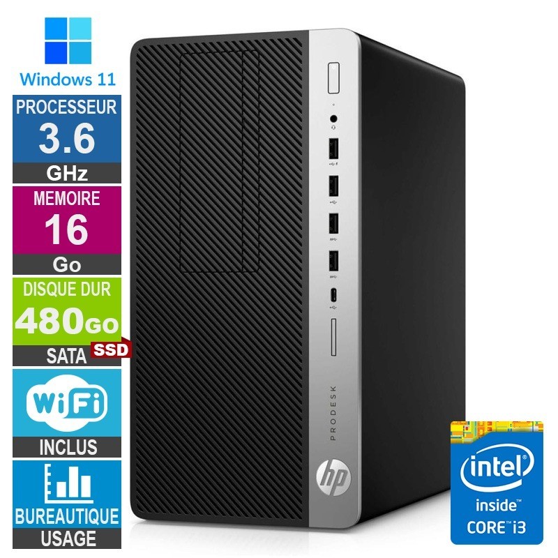 HP EliteDesk 800 G4 TWR i3-810