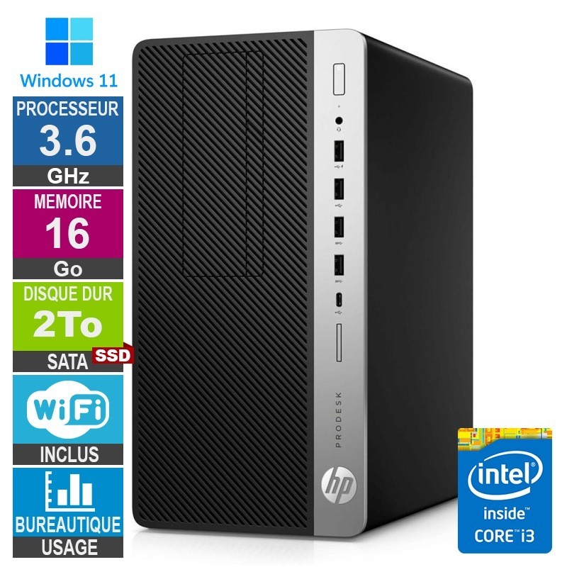 HP EliteDesk 800 G4 TWR i3-810