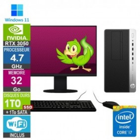 PC Gamer LPG-800G4 i7-9700 4.70GHz 32Go/1To SSD + 1To/RTX 3050/27"