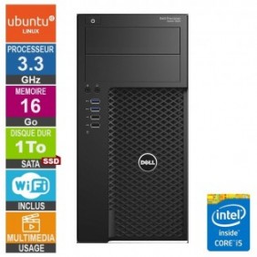 Dell Precision T3620 i5-6400 3.30GHz 16Go/1To SSD Wifi Linux UBUNTU