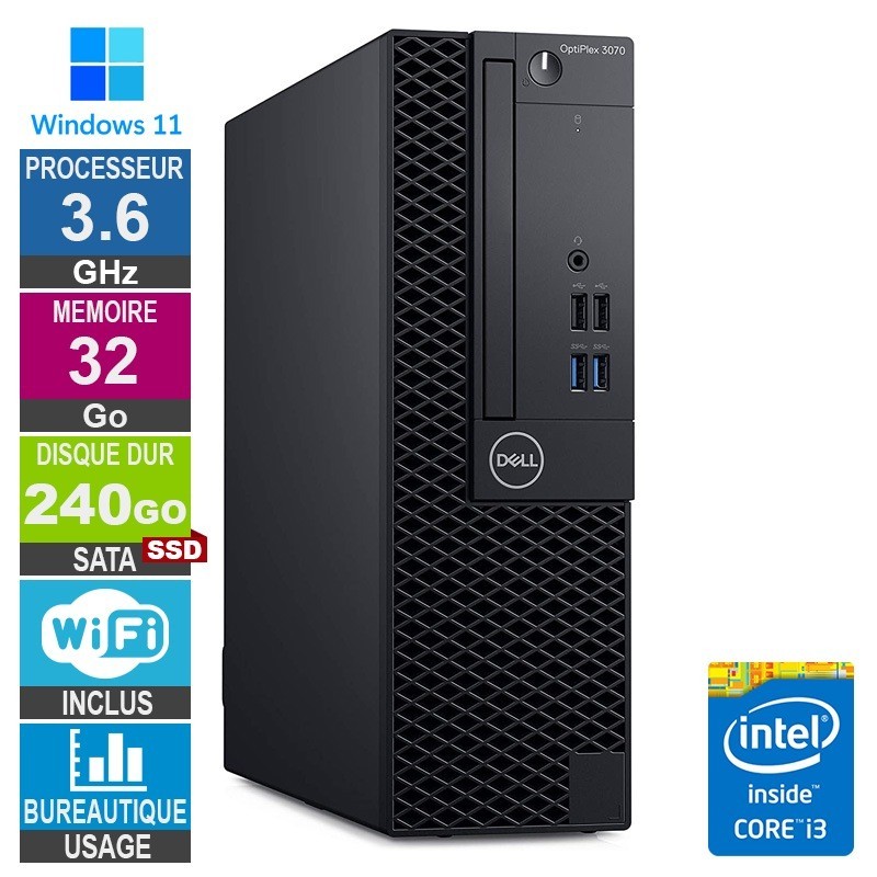 Dell Optiplex 3070 SFF i3-8100