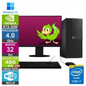 PC Gamer LPG-3050 i7-6700 4.00GHz 32Go/480Go SSD + 500Go/RTX 3050/22"