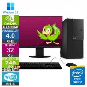 PC Gamer LPG-3050 i7-6700 4.00GHz 32Go/240Go SSD + 500Go/RTX 3050/24"