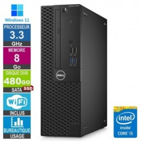 Dell 3050 SFF i5-6400 3.30GHz 8Go/480Go SSD Wifi W11