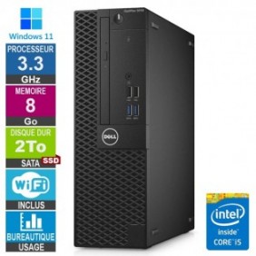 Dell 3050 SFF i5-6400 3.30GHz 8Go/2To SSD Wifi W11