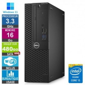 Dell 3050 SFF i5-6400 3.30GHz 16Go/480Go SSD Wifi W11