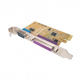 Carte Extension PCI-e DELL Ports série RS232 et parallèle High profile 0YCJ65