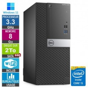 Dell Optiplex 3040 MT i5-6400 3.30GHz 8Go/2To SSD Wifi W11