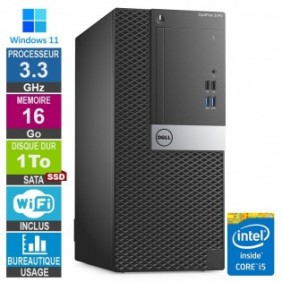 Dell Optiplex 3040 MT i5-6400 3.30GHz 16Go/1To SSD Wifi W11