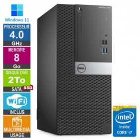 Dell Optiplex 3040 MT i7-6700 4GHz 8Go/2To SSD Wifi W11