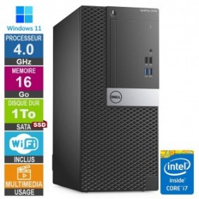 Dell Optiplex 3040 MT i7-6700 4GHz 16Go/1To SSD Wifi W11