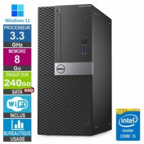 Dell Optiplex 5040 MT i5-6400 3.30GHz 8Go/240Go SSD Wifi W11