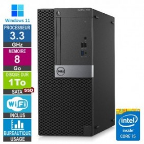 Dell Optiplex 7050 MT i5-6400 3.30GHz 8Go/1To SSD Wifi W11