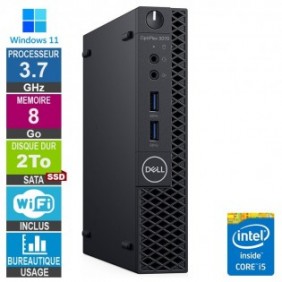 Dell 3070 Micro i5-9500T 3.70GHz 8Go/2To SSD Wifi W11