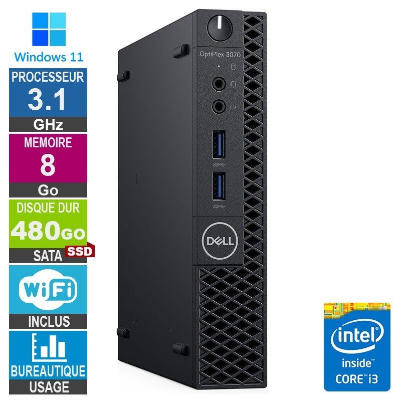 Dell 3070 Micro i3-8100t 3.10G