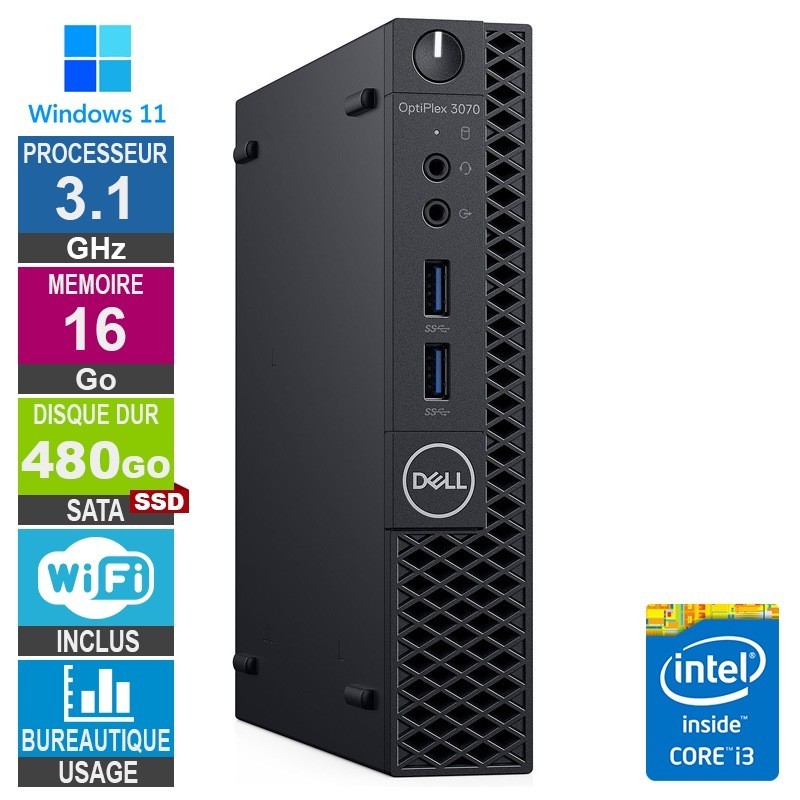 Dell 3070 Micro i3-8100t 3.10G