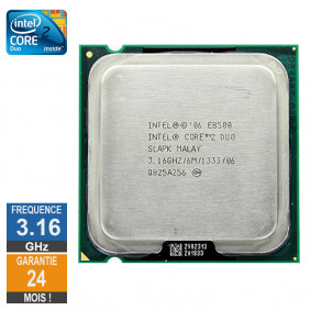 Processeur Intel Core 2 Duo E8500 3.16GHz SLAPK LGA775 6Mo