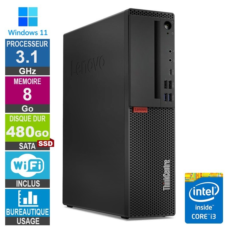 Lenovo M720s i3-8100t 3.10GHz 