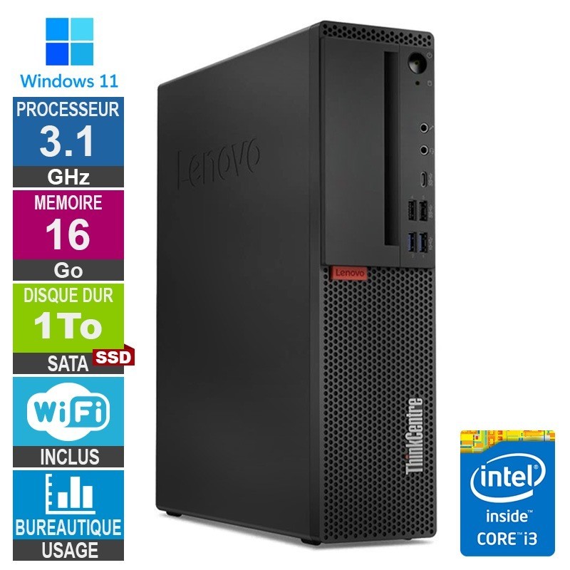Lenovo M720s i3-8100t 3.10GHz 