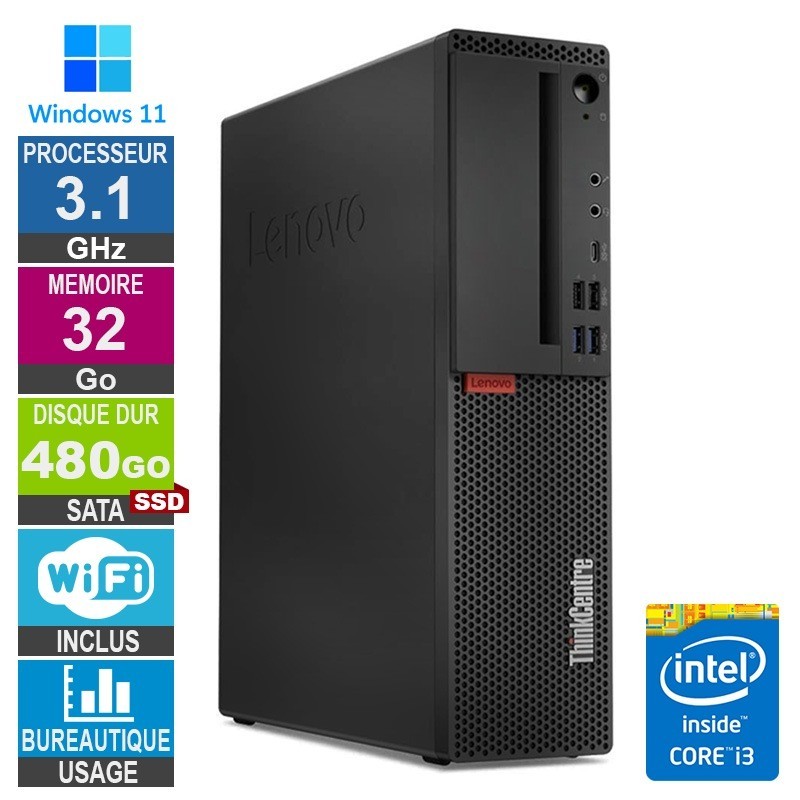 Lenovo M720s i3-8100t 3.10GHz 