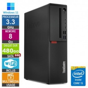 Lenovo M720s i5-8400t 3.30GHz 8Go/480Go SSD Wifi W11