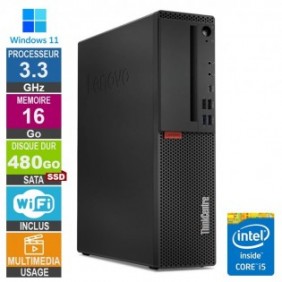 Lenovo M720s i5-8400t 3.30GHz 16Go/480Go SSD Wifi W11