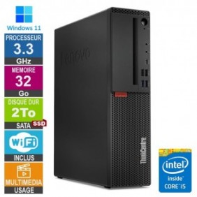 Lenovo M720s i5-8400t 3.30GHz 32Go/2To SSD Wifi W11