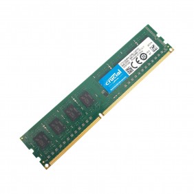 Barrette Mémoire 4Go RAM DDR3 Crucial CT41264BA160BJ.C8FPD DIMM PC3-12800 1Rx8