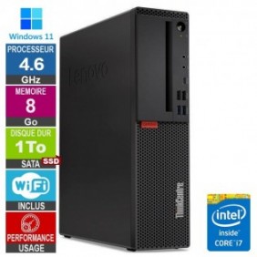 Lenovo M920s i7-8700 4.60GHz 8Go/1To SSD Wifi W11