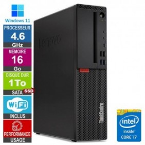 Lenovo M920s i7-8700 4.60GHz 16Go/1To SSD Wifi W11