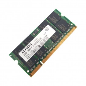 Barrette Mémoire 2Go RAM DDR2 Elpida EBE21UE8ACUA-8G-E SO-DIMM PC2-6400S