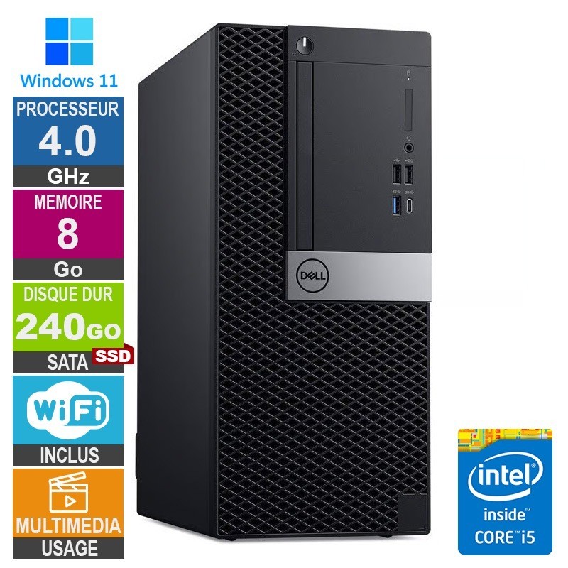 Dell 7060 MT i5-8400 4GHz 8Go/