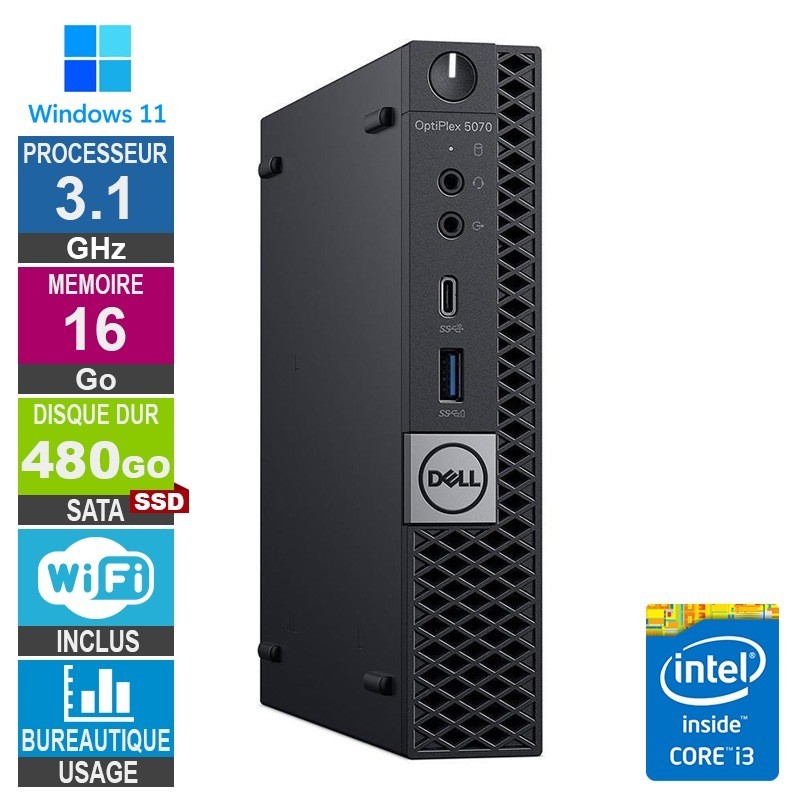 Dell 5070 Micro i3-8100t 3.10G