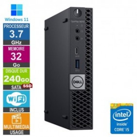 Dell 5070 Micro i5-9500t 3.70GHz 32Go/240Go SSD Wifi W11