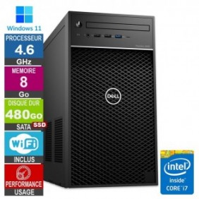 Dell Precision 3630 i7-8700 4.60GHz 8Go/480Go SSD Wifi W11