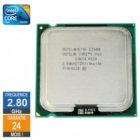 Processeur Intel Core 2 Duo E7400 2.80GHz SLGQ8 LGA775 3Mo