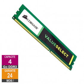 Barrette Mémoire 4Go RAM DDR3 Corsair CMV4GX3M1A1333C9 DIMM PC3-10600U