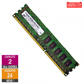 Barrette Mémoire 2Go RAM DDR3 Micron MT18JSF25672AZ-1G4G1ZF DIMM PC3-10600E
