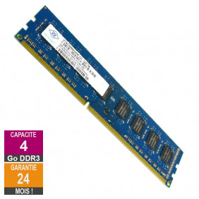 Barrette Mémoire 4Go RAM DDR3 Nanya NT4GC64B8HG0NF-CG DIMM PC3-10600U